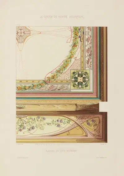 Потолок современного кафе by А. Дезен, 1910 — digital art print download