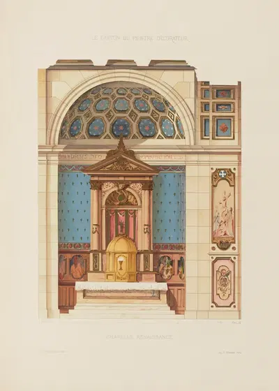 Шапель Ренессанса by А. Дезен, 1910 — digital art print download