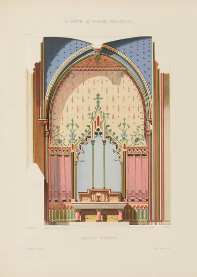 Готическая часовня by А. Дезен, 1910 — digital art print download