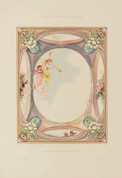 Потолок современного салона by А. Дезен, 1910 — digital art print download
