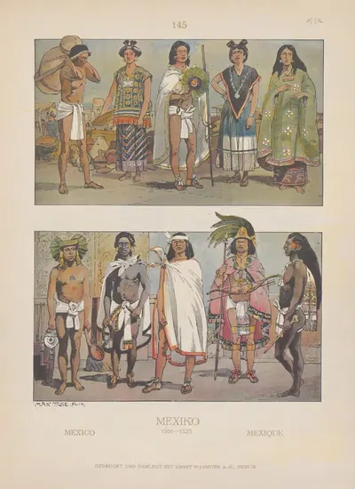 Mexico by Adolf Rosenberg, 1905 — digital art print download