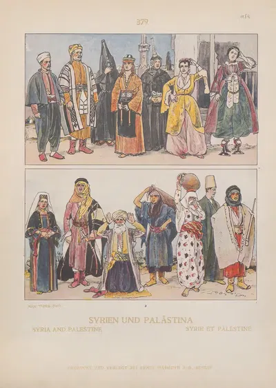 Syria and Palestine by Adolf Rosenberg, 1905 — digital art print download