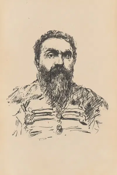 Portret nieznanego mężczyzny by Aleksander Augustynowicz, 1896 — digital art print download