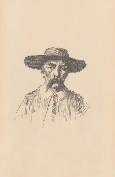 Portret nieznanego mężczyzny by Aleksander Augustynowicz, 1896 — digital art print download