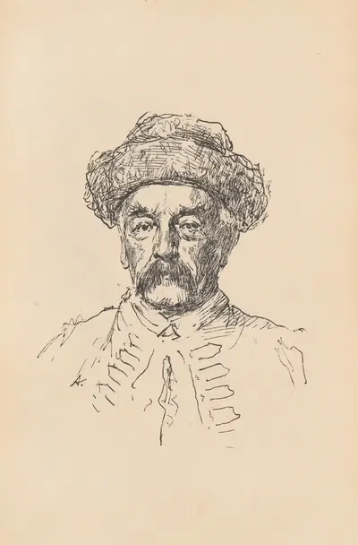 Portret nieznanego mężczyzny. by Aleksander Augustynowicz, 1896 — digital art print download