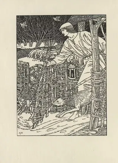 Январь by Артур Джозеф Гаскин, 1896 — digital art print download