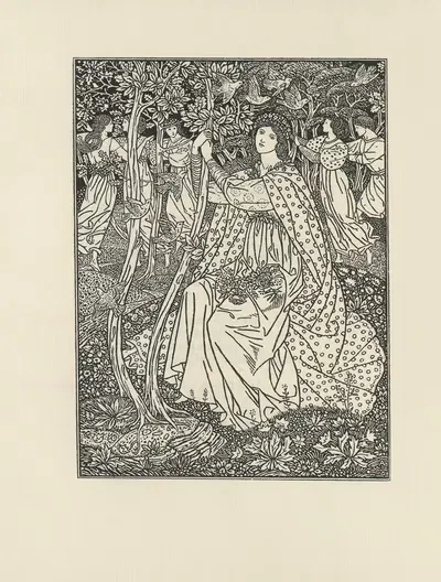 Мэй by Артур Джозеф Гаскин, 1896 — digital art print download