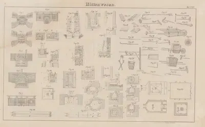 Atlas der Abbildungen Pierer's Universal Lexikon Pl.34 by Heinrich August Pierer, 1848 — digital art print download