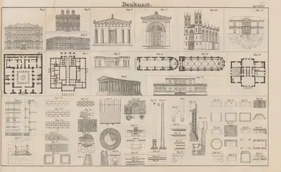 Atlas der Abbildungen Pierer's Universal Lexikon Pl.46 by Heinrich August Pierer, 1848 — digital art print download