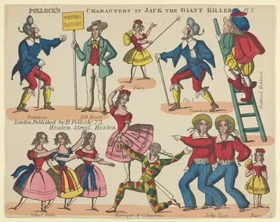 Characters and Scenes in Jack and the Giant Killer Pl.8 by Benjamin Pollock, 1870–1890 — digital art print download