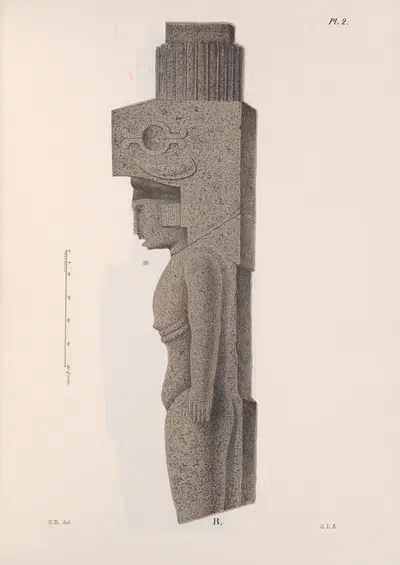 Nicaraguan antiquities Pl.03 by Carl Bovallius, 1886 — digital art print download