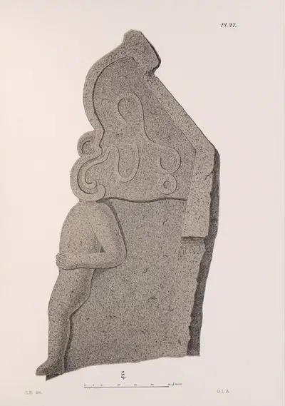Nicaraguan antiquities Pl.28 by Carl Bovallius, 1886 — digital art print download