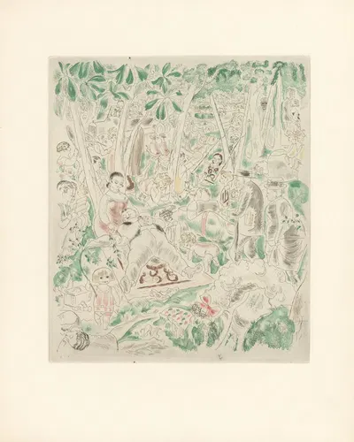 Le Bois du Dimanche by Chas Laborde, 1926 — digital art print download