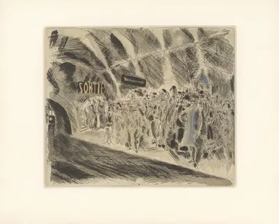 Métro, direction Étoile by Chas Laborde, 1926 — digital art print download