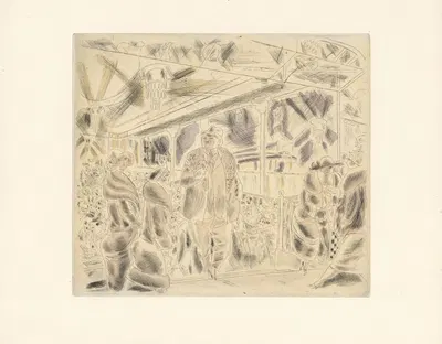 L’Apéritif, place Blanche by Chas Laborde, 1926 — digital art print download