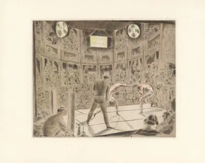 La Boxe a la Fourmi by Chas Laborde, 1926 — digital art print download