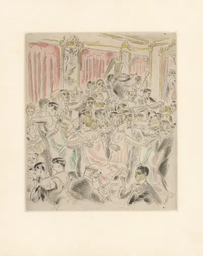 Restaurant de Nuit by Chas Laborde, 1926 — digital art print download