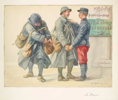 Отъезд by Этьен Мондине, 1916 — digital art print download