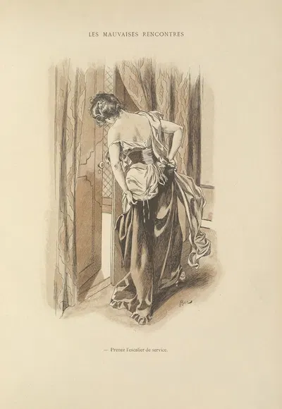 Les mauvaises recontres by Ferdinand Bac, 1894 — digital art print download