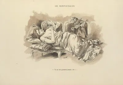 Les marivaudages by Ferdinand Bac, 1894 — digital art print download