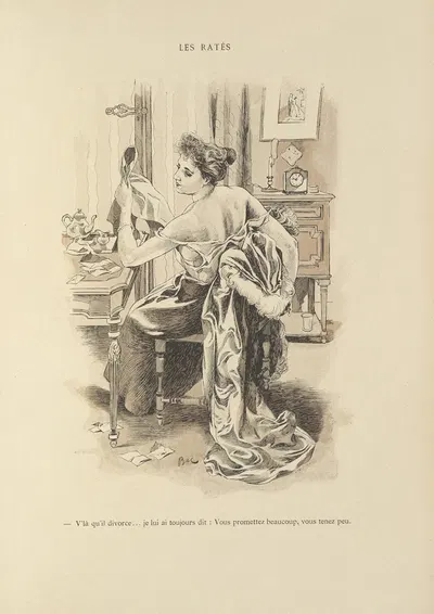 Les ratés by Ferdinand Bac, 1894 — digital art print download