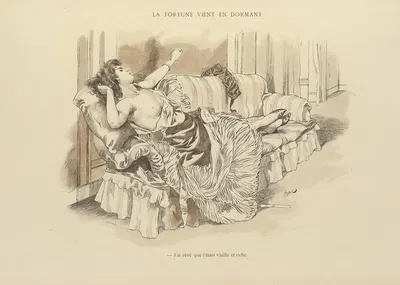 La fortune vient en dormant by Ferdinand Bac, 1894 — digital art print download