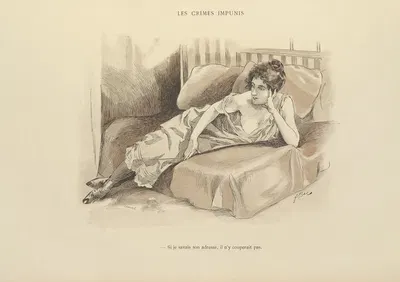 Les crimes impunis by Ferdinand Bac, 1894 — digital art print download