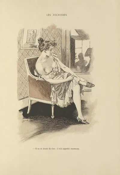 Les jocrisses by Ferdinand Bac, 1894 — digital art print download