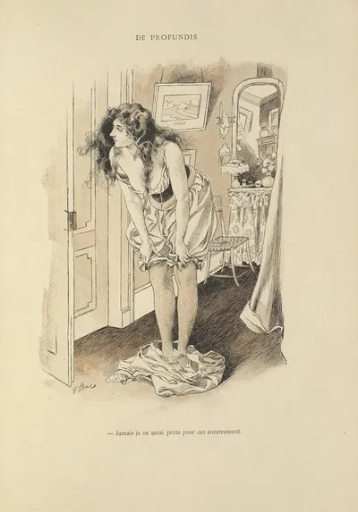 De profundis by Ferdinand Bac, 1894 — digital art print download
