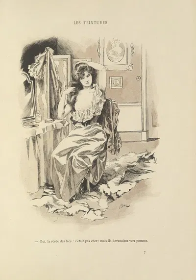 Les teintures by Ferdinand Bac, 1894 — digital art print download