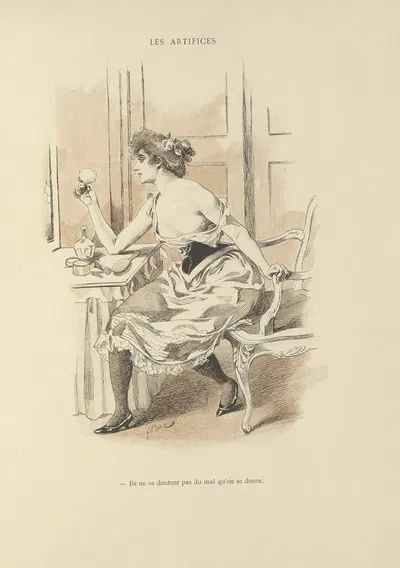 Les artifices by Ferdinand Bac, 1894 — digital art print download