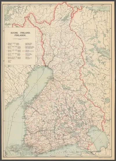 Atlas ofver Finland Pl.01 by Ferdinand Tilgmann, 1910 — digital art print download