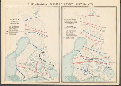 Atlas ofver Finland Pl.24 by Ferdinand Tilgmann, 1910 — digital art print download