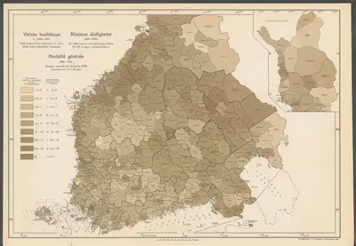 Atlas ofver Finland Pl.35 by Ferdinand Tilgmann, 1910 — digital art print download