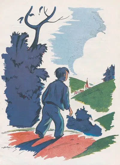 La belle aventure de Disque rouge Pl.03 by GAD, 1945 — digital art print download