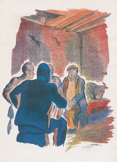 La belle aventure de Disque rouge Pl.04 by GAD, 1945 — digital art print download