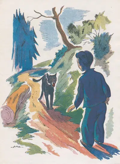 La belle aventure de Disque rouge Pl.06 by GAD, 1945 — digital art print download