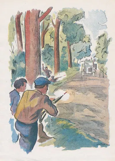 La belle aventure de Disque rouge Pl.10 by GAD, 1945 — digital art print download