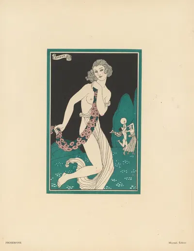 Прозерпина by Жорж Барбье, 1923 — digital art print download