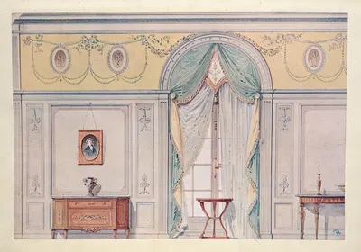 Chambre a coucher (époque de la Directoire)… by Georges Rémon, 1907 — digital art print download