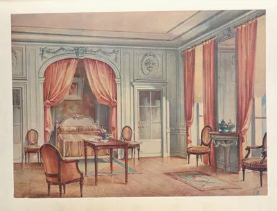 Chambre a coucher, inspirée d'une gravure de Gravelot…. by Georges Rémon, 1907 — digital art print download