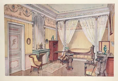 Chambre Empire…. by Georges Rémon, 1907 — digital art print download