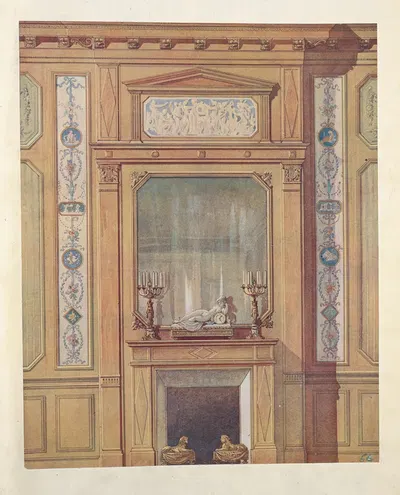 Cheminée du boudoir…. by Georges Rémon, 1907 — digital art print download