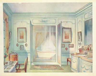 Départ d'escalier et partie de vestibule…. by Georges Rémon, 1907 — digital art print download