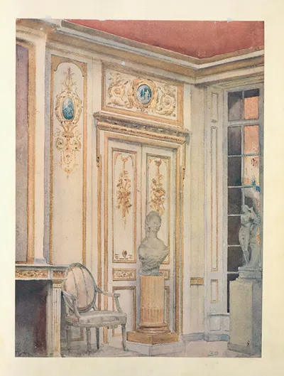 Étude d'une fragment du salon Louis XVI…. by Georges Rémon, 1907 — digital art print download