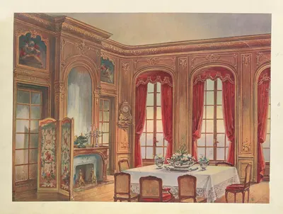 Salle a manger Louis XIV, provenant de la vente Lelong…. by Georges Rémon, 1907 — digital art print download