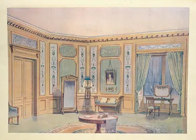 Salon boudoir directoire…. by Georges Rémon, 1907 — digital art print download
