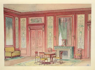 Salon Empire…. by Georges Rémon, 1907 — digital art print download