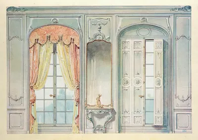 Salon Louis XV. Face des fenêtres don¿t l'une montre…. by Georges Rémon, 1907 — digital art print download