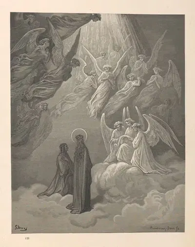 Dante Alighieri's The Divine Comedy. Vol. 3, Paradise Pl.11 by Gustave Doré, 1871 — digital art print download